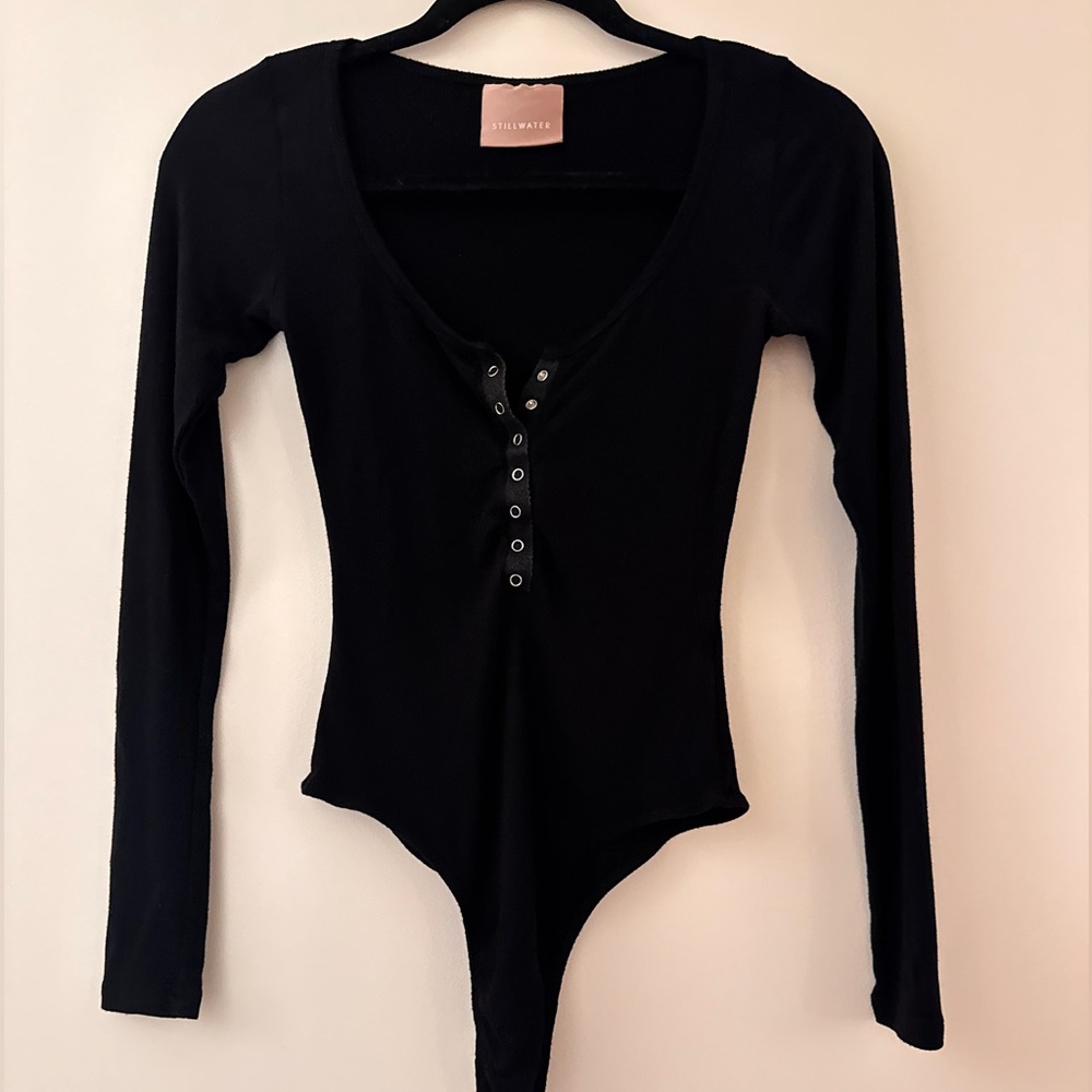 Black Long Sleeve Bodysuit